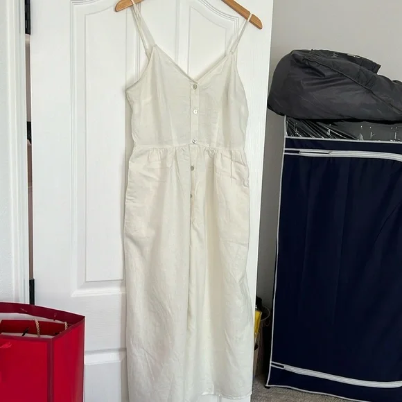 chinese dress ladies Keira Linen Micro Mini Dress